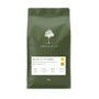 Green coffee bag with Treeology branding on a white background